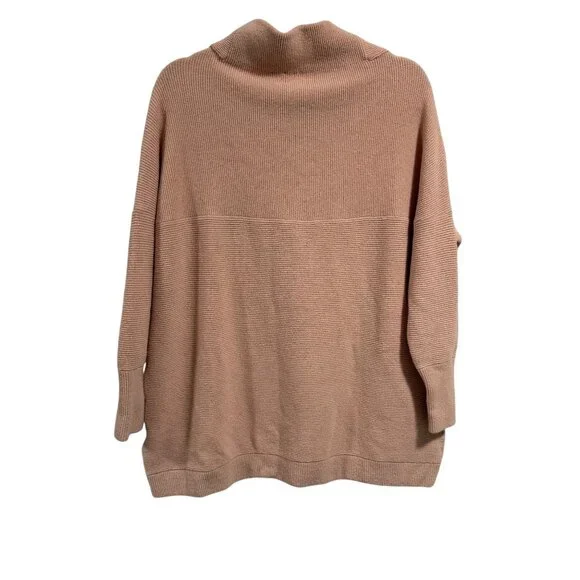 Free People Ottoman Slouchy Peach Oversized‎ Tunic Sweater Size S